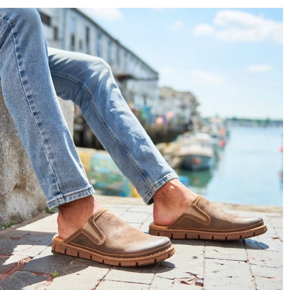 Born Maxim Taupe Avola Distressed Mule.